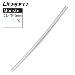 Litepro Monster Folding Bike Horizontal 25.4*540/580mm Aluminium Alloy Ultra Light Handlebars Bicycle Parts