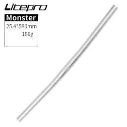 Litepro Monster Folding Bike Horizontal 25.4*540/580mm Aluminium Alloy Ultra Light Handlebars Bicycle Parts