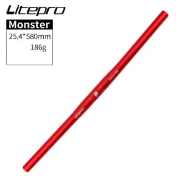 Litepro Monster Folding Bike Horizontal 25.4*540/580mm Aluminium Alloy Ultra Light Handlebars Bicycle Parts