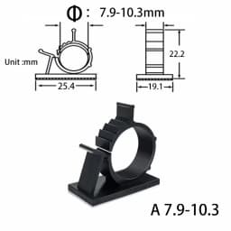 10 Pcs Under Desk Cable Organizer USB Winder Desktop Tidy Clips Management Wire Holder for Mouse Headphone TV Cord Accessories