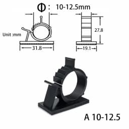 10 Pcs Under Desk Cable Organizer USB Winder Desktop Tidy Clips Management Wire Holder for Mouse Headphone TV Cord Accessories