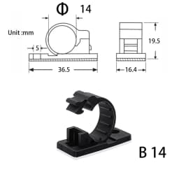10 Pcs Under Desk Cable Organizer USB Winder Desktop Tidy Clips Management Wire Holder for Mouse Headphone TV Cord Accessories