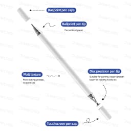 2 in 1 Universal Stylus Pen For Tablet Mobile Android ios Phone iPad Accessories Drawing Tablet Capacitive Screen Touch Pen