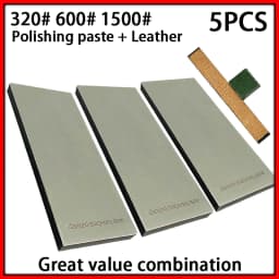New Thickened Non-slip Base Diamond Stone Kitchen Knife Sharpening System Tool 15 Degree Sharpener Whetstone Leather Polishing