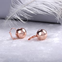 Smooth Ball-Shape Drop Dangle Earring for Women Creative White/Golden/Rosegold Pandent Earring Charming Female Ear 2024 New Hot