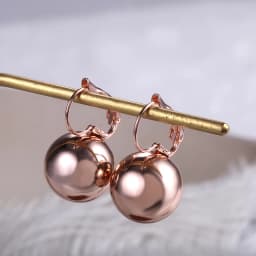Smooth Ball-Shape Drop Dangle Earring for Women Creative White/Golden/Rosegold Pandent Earring Charming Female Ear 2024 New Hot
