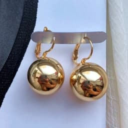 Smooth Ball-Shape Drop Dangle Earring for Women Creative White/Golden/Rosegold Pandent Earring Charming Female Ear 2024 New Hot