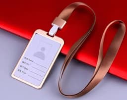 1 Pcs Aluminum Alloy Card Cover Case Bank Business Work Card Holder with ABS Retractable Badge Reel Credit ID Card Badge Bag