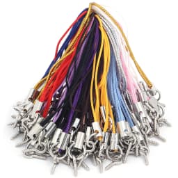 50pcs/lot Hand Wrist Lanyard String Short Grip Lanyard Mobile Phone Strap for USB Flash Drive Keychain ID Badge Holder DIY