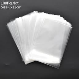 100Pcs Transparent Plastic Bags Candy Lollipop Cookie Packaging Clear Opp Cellophane Bag Christmas Gift Wedding Birthday Party