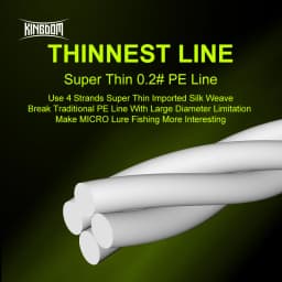 Kingdom Micro Fly THINNER Fishing Lines 100m 4 Strands Braided PE Japan Monofilament Set Leader Line for Carp Fishing Wire