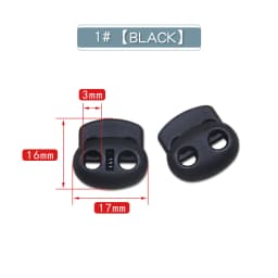 New 10pcs Cord Lock Plastic Stopper Cord Ends Toggles Clip Buckle Button Black Frost Shoelace Sportswear DIY Bag Accessory