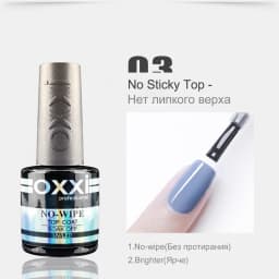 OXXI Semi-permanent Rubber Base for Gel Varnish 8ml Thick Base and Top Coat for Gel Polish Manicure Permanent Enamel Hybrid Nail