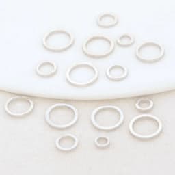 20PCS 14K Gold  Plated Brass Closed Rings 4MM 5MM 6MM Jewelry Accessories Making Supplies