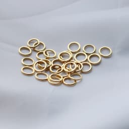 20PCS 14K Gold  Plated Brass Closed Rings 4MM 5MM 6MM Jewelry Accessories Making Supplies