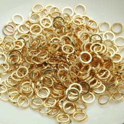 20PCS 14K Gold  Plated Brass Closed Rings 4MM 5MM 6MM Jewelry Accessories Making Supplies