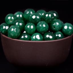 Natural Green Treasure Emeralds Jades Stone Round Loose Beads For Jewelry Making 4/6/8/10/12mm DIY Bracelet Necklace