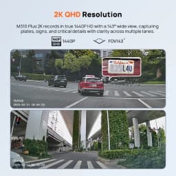 70mai Dash Cam M310 Plus 2K 1440P Super Night Vision F1.55 Aperture 70mai M310 2K Car DVR 24H Parking Guard WIFI & Voice Control