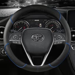 Car Steering Wheel Cover Leather 38cm For Toyota Corolla Fortuner Sequoia Auris Avensis YARIS Vios Celica 86 Rav4 4Runner C-HR