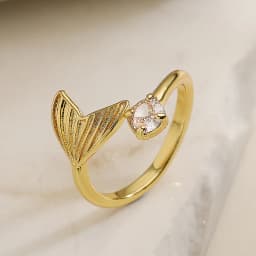2026 New Fashion Hollow Design Star Charm Ring For Women Girl Gold Color Copper Party Ring Femme Bijoux Dropshipping