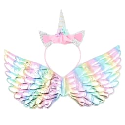 Princess Fairy Unicorn Angel Hairband Wing for Kids Girls Party Fancy Wand Carnival Costume for Cosplay DropShipping