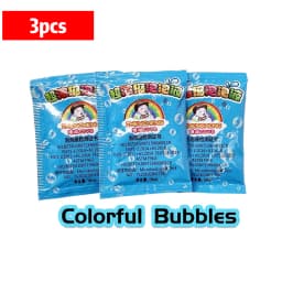 1-10pcs Bubble Machine Supplement Liquid Colorful Bubble Concentrated Granules 10pcs ≈ 500ml Bubble Gun Supplement Granules