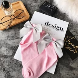 Fashion Cute Bow Short Socks Women Harajuku Ankle Cotten Socks Autumn Summer Hipster Ankle Funny Socks Female Top Quality