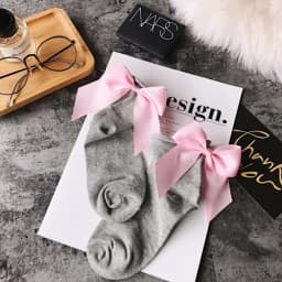 Fashion Cute Bow Short Socks Women Harajuku Ankle Cotten Socks Autumn Summer Hipster Ankle Funny Socks Female Top Quality