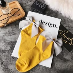 Fashion Cute Bow Short Socks Women Harajuku Ankle Cotten Socks Autumn Summer Hipster Ankle Funny Socks Female Top Quality