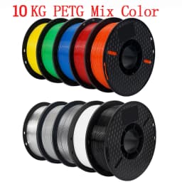 KINGROON 10KG PLA Filament PETG 3D Filament 1.75mm For 3D Printer Filament Bundle Mixed Colors FDM Printing Material Fast Ship