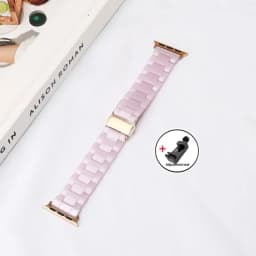 Luxury Resin strap for Apple Watch Ultra 2 Band 49mm 45mm 41mm 40mm 44mm 38mm 42mm Link bracelet iwatch series 9 7 8 6 se 5 4 3