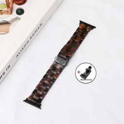 Luxury Resin strap for Apple Watch Ultra 2 Band 49mm 45mm 41mm 40mm 44mm 38mm 42mm Link bracelet iwatch series 9 7 8 6 se 5 4 3