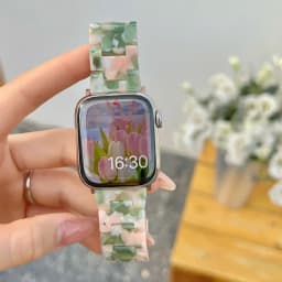 Luxury Resin strap for Apple Watch Ultra 2 Band 49mm 45mm 41mm 40mm 44mm 38mm 42mm Link bracelet iwatch series 9 7 8 6 se 5 4 3