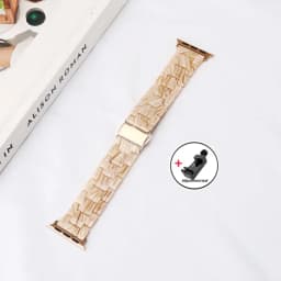 Luxury Resin strap for Apple Watch Ultra 2 Band 49mm 45mm 41mm 40mm 44mm 38mm 42mm Link bracelet iwatch series 9 7 8 6 se 5 4 3