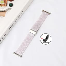 Luxury Resin strap for Apple Watch Ultra 2 Band 49mm 45mm 41mm 40mm 44mm 38mm 42mm Link bracelet iwatch series 9 7 8 6 se 5 4 3