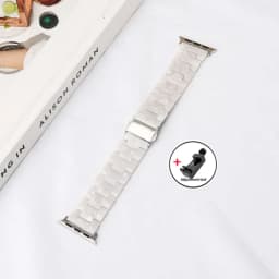 Luxury Resin strap for Apple Watch Ultra 2 Band 49mm 45mm 41mm 40mm 44mm 38mm 42mm Link bracelet iwatch series 9 7 8 6 se 5 4 3