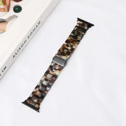 Luxury Resin strap for Apple Watch Ultra 2 Band 49mm 45mm 41mm 40mm 44mm 38mm 42mm Link bracelet iwatch series 9 7 8 6 se 5 4 3