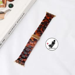 Luxury Resin strap for Apple Watch Ultra 2 Band 49mm 45mm 41mm 40mm 44mm 38mm 42mm Link bracelet iwatch series 9 7 8 6 se 5 4 3