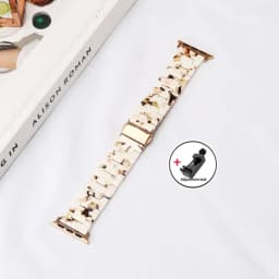 Luxury Resin strap for Apple Watch Ultra 2 Band 49mm 45mm 41mm 40mm 44mm 38mm 42mm Link bracelet iwatch series 9 7 8 6 se 5 4 3
