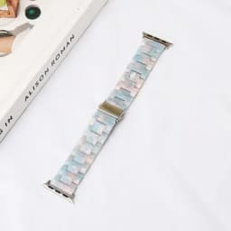 Luxury Resin strap for Apple Watch Ultra 2 Band 49mm 45mm 41mm 40mm 44mm 38mm 42mm Link bracelet iwatch series 9 7 8 6 se 5 4 3