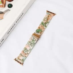 Luxury Resin strap for Apple Watch Ultra 2 Band 49mm 45mm 41mm 40mm 44mm 38mm 42mm Link bracelet iwatch series 9 7 8 6 se 5 4 3