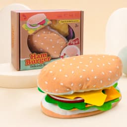 28PCS Felt Food Burger Sandwich Food Set Children Pretend to Play Food Sandwich Toys Children's Kitchen Role Playing Gifts