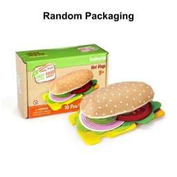 28PCS Felt Food Burger Sandwich Food Set Children Pretend to Play Food Sandwich Toys Children's Kitchen Role Playing Gifts
