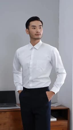 Quality 100%Cotton Men Dress Long Sleeve Shirt Solid Male Plus Size Regular Fit Business Social Office Shirt White Blue S-8XL