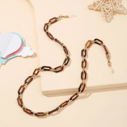 Elegant Candy Color Acrylic Glasses Chain Multicolor Sunglasses Lanyard Necklace Women Reading Glasses Hanging Neck Strap Rope