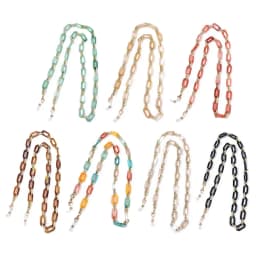 Elegant Candy Color Acrylic Glasses Chain Multicolor Sunglasses Lanyard Necklace Women Reading Glasses Hanging Neck Strap Rope