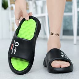 Summer Men Massage Slippers Slides Indoor Outdoor Sandals Beach Casual Shoes Comfortable Sole Men's Slippers Big Size 38-47