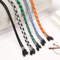 Women Men Sports Glasses Chain Holder Necklace Sunglasses Lanyard Non-slip Reading Glasses Holder Strap Eyewear Braid