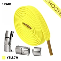 8mm No Tie Shoe Laces Metal Press Lock Shoelaces Without Ties Elastic Laces Sneaker Kids Adult Widened Flat Shoelace for Shoes