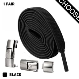 8mm No Tie Shoe Laces Metal Press Lock Shoelaces Without Ties Elastic Laces Sneaker Kids Adult Widened Flat Shoelace for Shoes